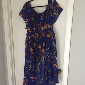 Colorful high/low shirt